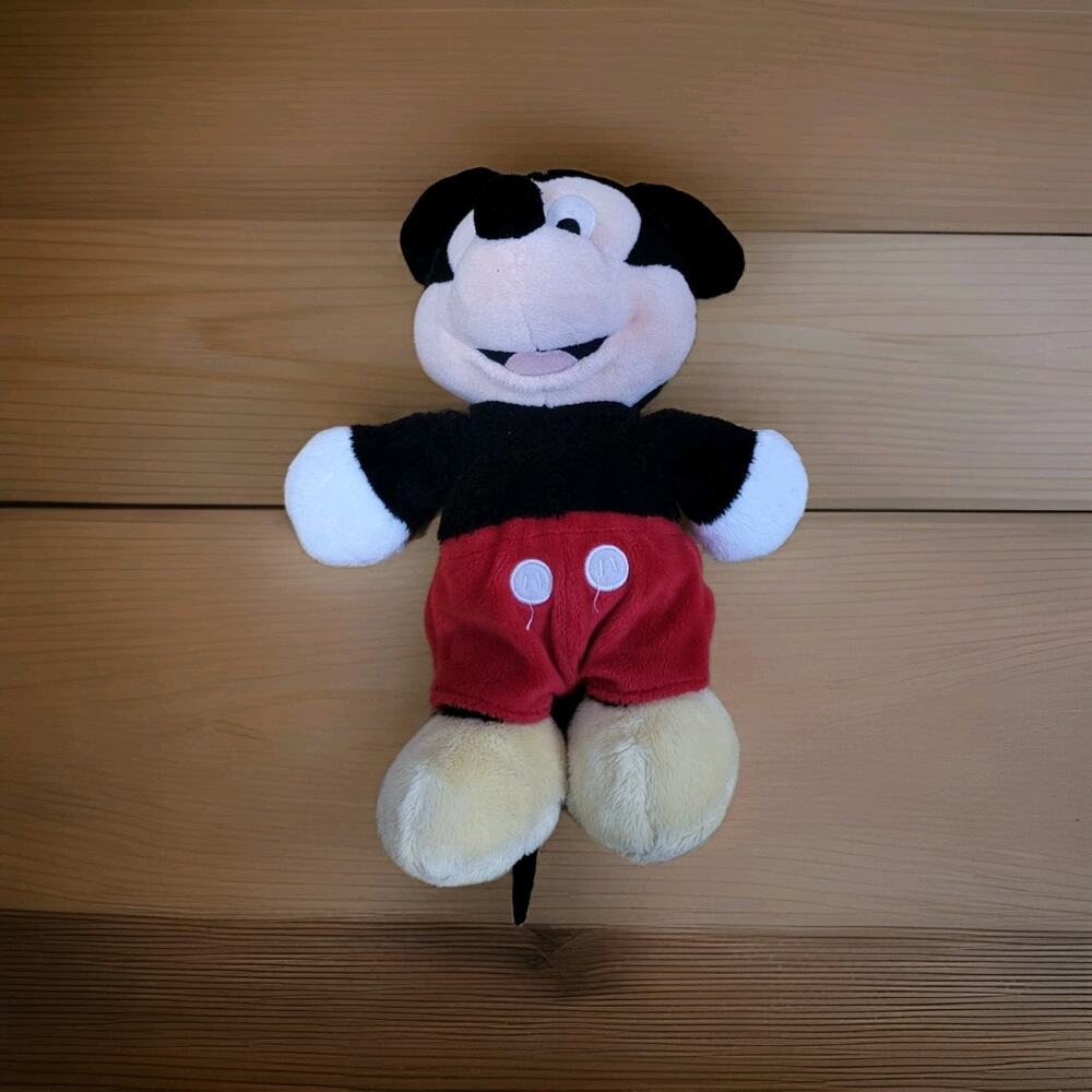 Disney Mickey Mouse Plush 12” Stuffed Animal Red Shorts Classic Mickey Toy